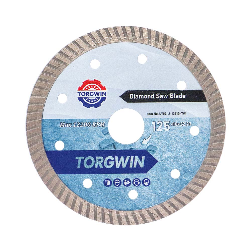 ເພັດຂະຫນາດ 125mm turbo s saw blade ສໍາລັບຕັດ granite