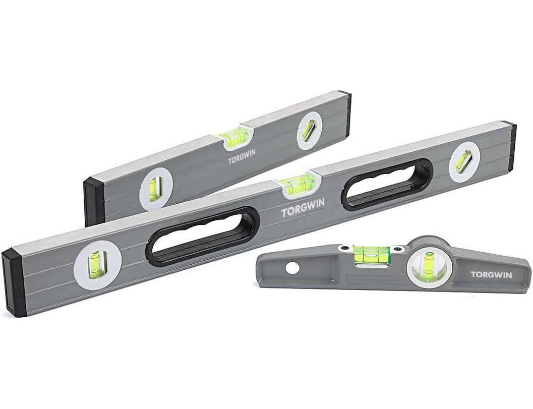 ລະດັບ TG Torpedo, 3-Piece Spirit Level Set, 9